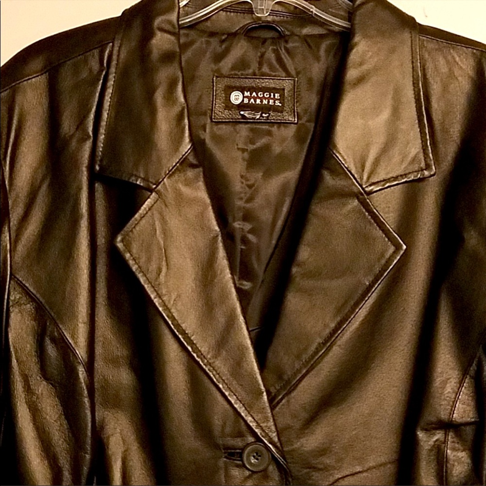 Maggie Barnes brand leather jacket size 1X